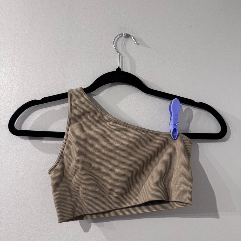 SET Active One-Shoulder Ribbed Sports Bra - Picture 2 of 3